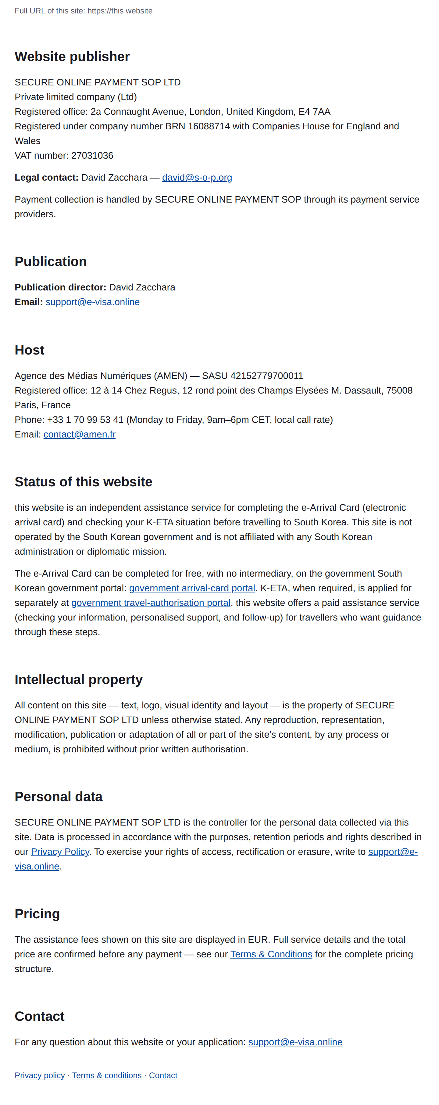 Legal Notice