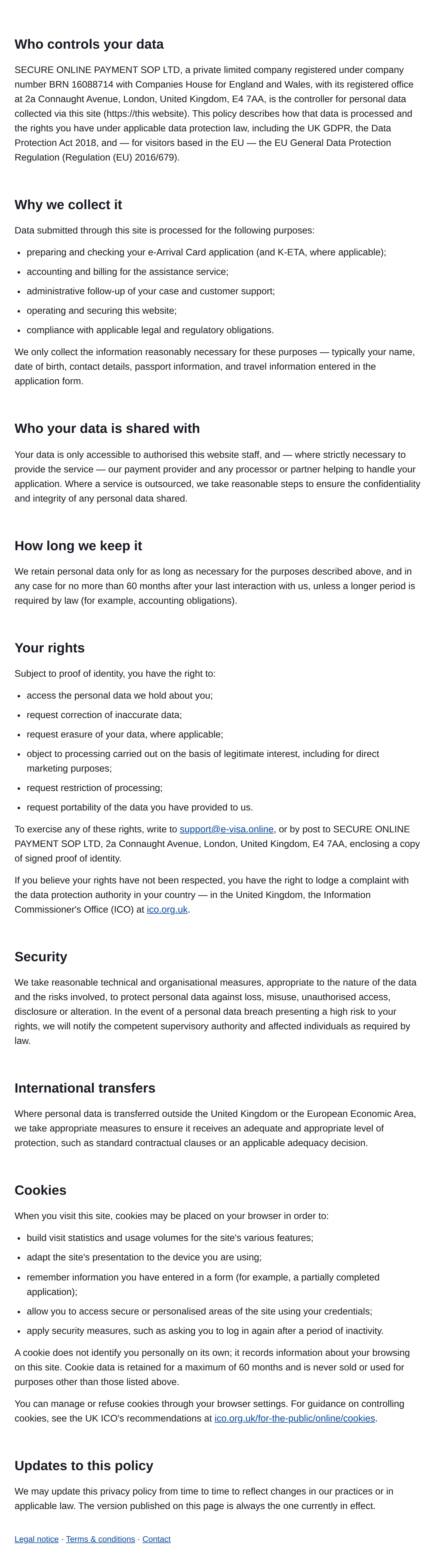 Privacy Policy