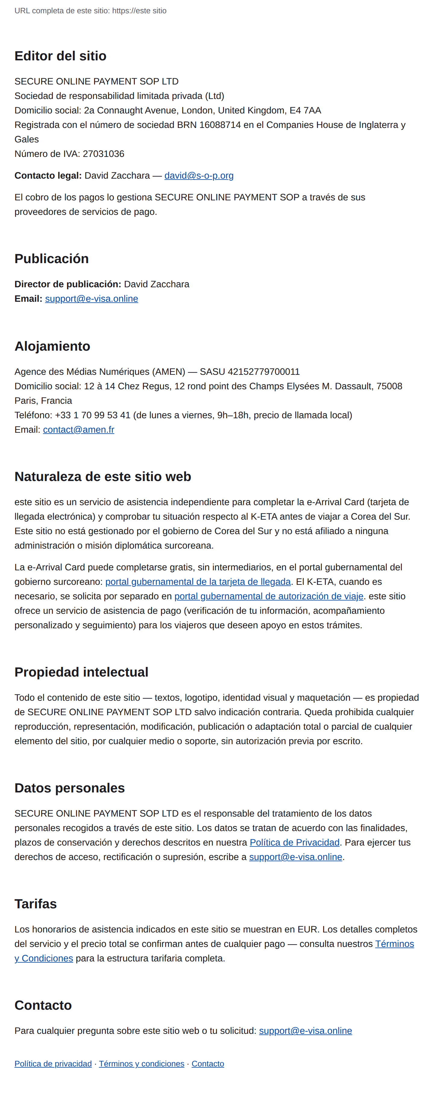 Aviso Legal